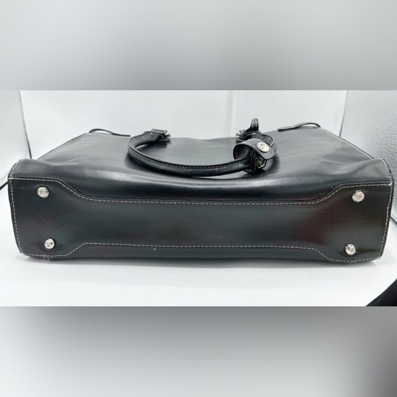 McKlein Premium Leather Briefcase Black/ Silver Business Career OFFICE New! Lrg - Picture 11 of 12
